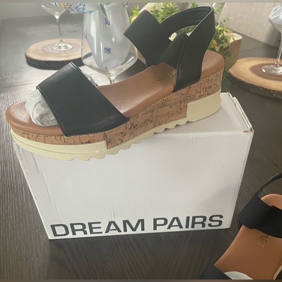 DREAM PAIRS Women's Open Toe Casual Platform Sandals - Picture 10 of 10